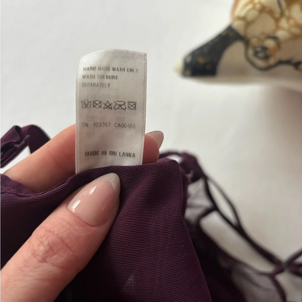 34G Elomi Eugenie Plunge Bra in Purple - Picture 6 of 6